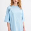 Bebe Mavi Oversize Truvakar Kol T-Shirt