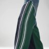 Şerit Detaylı Wide Leg Jean Pantolon