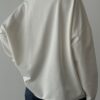 Ekru Baskılı Oversize Sweatshirt