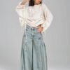 Açık Mavi Elephant Jean Geniş Paça Denim Pantolon