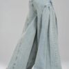 Açık Mavi Elephant Jean Geniş Paça Denim Pantolon