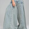 Açık Mavi Elephant Jean Geniş Paça Denim Pantolon