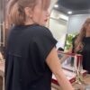Siyah Pat Detaylı T-shirt