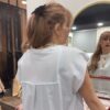 Beyaz Pat Detaylı T-shirt