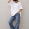 Beyaz Oversize Basic T-Shirt
