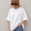Beyaz Oversize Basic T-Shirt