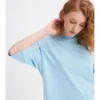 Bebe Mavi Oversize Truvakar Kol T-Shirt