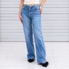Mavi Bel Detaylı Jean Pantolon